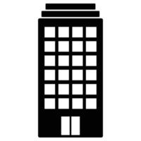 Building Solid Icon vector