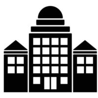 Building Solid Icon vector