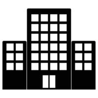 Building Solid Icon vector