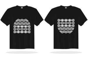 Modern t shirt design template with random graphics vector