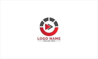 plantilla de diseño de logotipo de medios vector