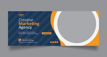 Digital Marketing and Corporate Business Social Media Cover Banner Template vector