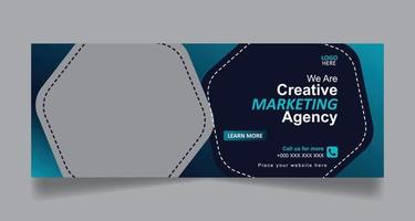 Digital Marketing and Corporate Business Social Media Cover Banner Template vector