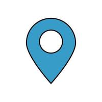 Location icon. Pin pointer icon vector
