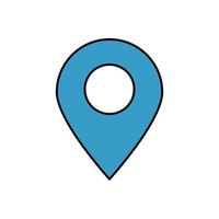 Location icon. Pin pointer icon vector