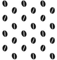 Seamless pattern of coffee beans vector