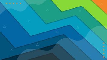 Colorful Dynamic Shape and Line Abstract Background for Wallpaper, Landing Page or Website Banner vector