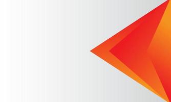 Modern geometric overlap triangle orange gradation background for business presentation vector