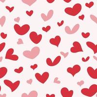 seamless pattern heart shape icon in red and pink color background vector illustrations eps10. can be used for cover book, fabric