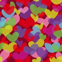 seamless pattern colorful heart shape icon background vector illustrations EPS10