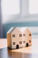 Signing home sales and insurance contracts with real estate agents, signing contracts to know the terms of buying and selling homes and real estate, contract signing ideas. photo