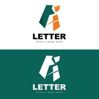 A Letter Logo, Letter Logotype Vector, Product Brand Design, Company Initials, Construction, Education vector