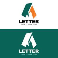 A Letter Logo, Letter Logotype Vector, Product Brand Design, Company Initials, Construction, Education vector