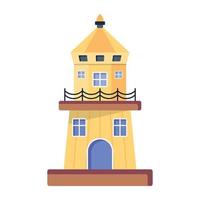 Trendy Phare Concepts vector