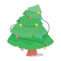 árbol de navidad de moda vector