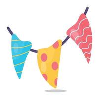 Trendy Bunting Concepts vector