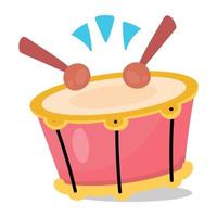 Trendy Snare Drum vector