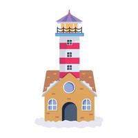 Trendy Tower House vector