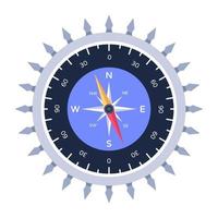 Trendy Compass Dial vector