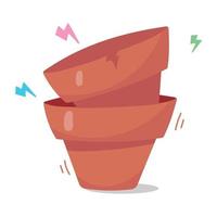 Trendy Pots Concepts vector