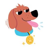 Trendy Dog Concepts vector