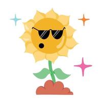 Trendy Helianthus Concepts vector