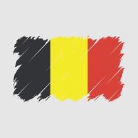 Belgium Flag Brush Vector