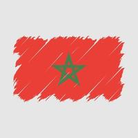 Morocco Flag Brush Vector