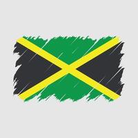 Jamaica Flag Brush Vector