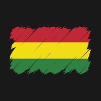 Bolivia Flag Brush Vector