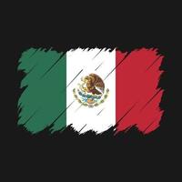 Mexico Flag Brush Vector