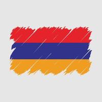 vector de pincel de bandera de armenia