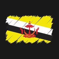 Brunei Flag Brush Vector