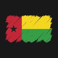 Guinea Bissau Flag Brush Vector