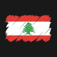 Lebanon Flag Brush Vector