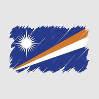 Marshall Islands Flag Brush Vector