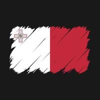 Malta Flag Brush Vector