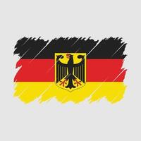 vector de pincel de bandera de alemania