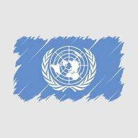 United Nations Flag Brush Vector