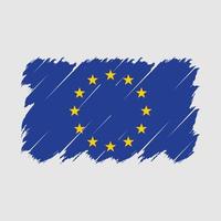 European Flag Brush Vector