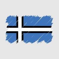 vector de pincel de bandera de estonia