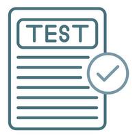 Testing Line Two Color Icon vector