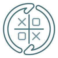 Adaptable Tactics Line Two Color Icon vector