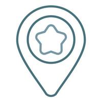 Positioning Line Two Color Icon vector