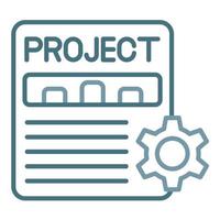 Projects Line Two Color Icon vector