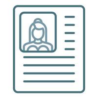 Model Release Line Two Color Icon vector