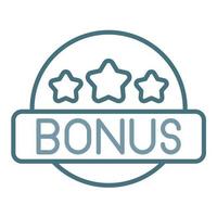 Bonus Line Two Color Icon vector