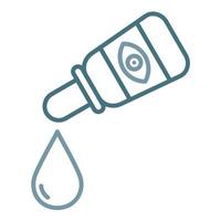 Medical Eye Drops Line Two Color Icon vector