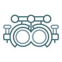 Trial Frame Line Two Color Icon vector