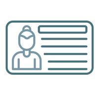Composite Card Line Two Color Icon vector